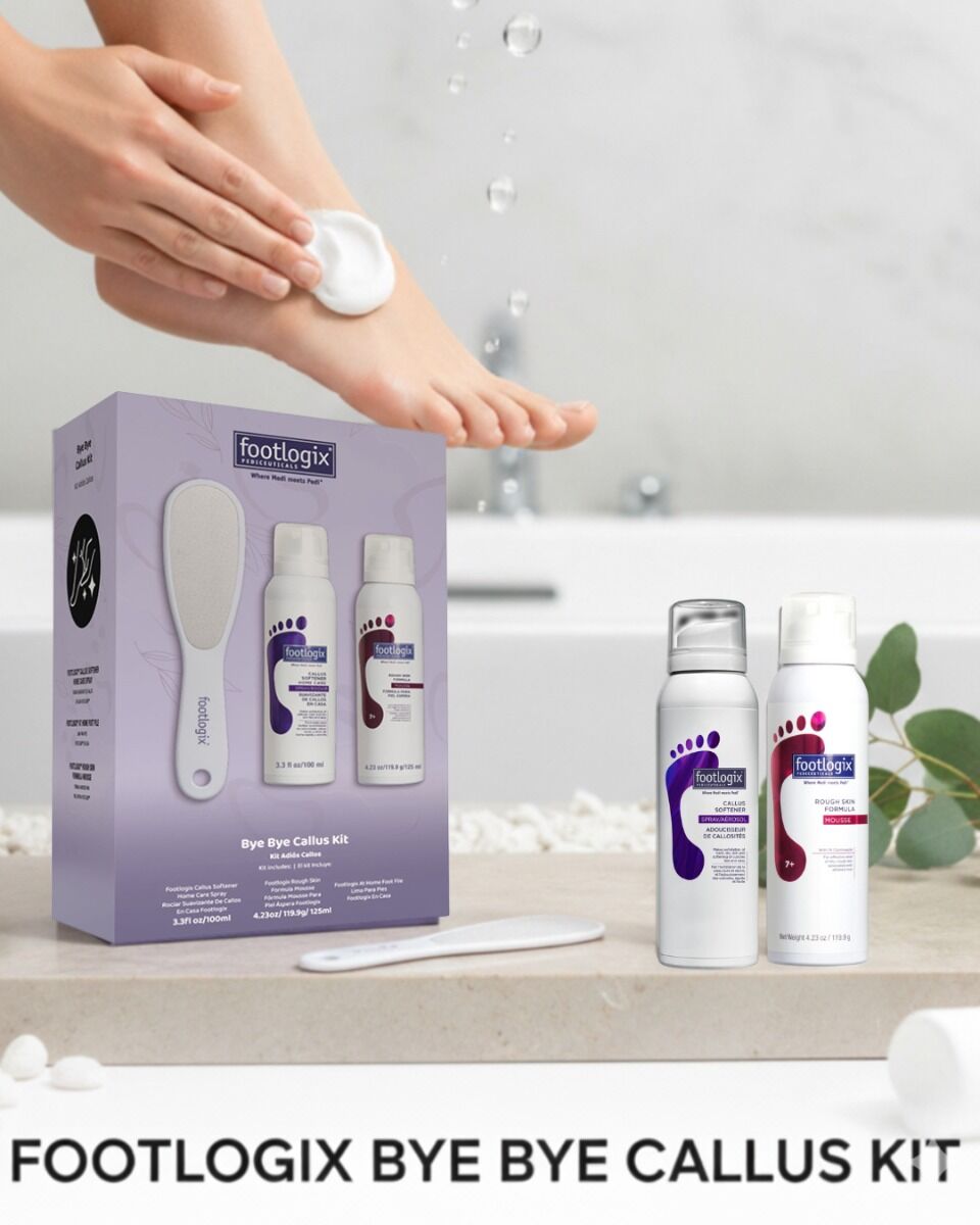 Footlogix Bye Bye Callus Kit – complete voetverzorgingsset voor eelt, droge huid en gebarsten hielen