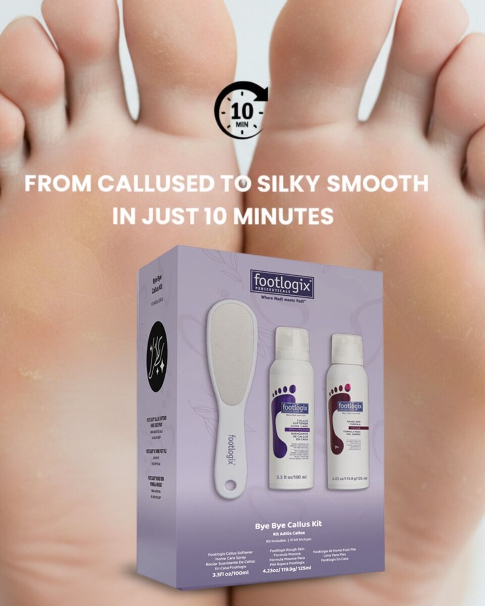 Footlogix Bye Bye Callus Kit – voor zachte, gladde en verzorgde voeten thuis