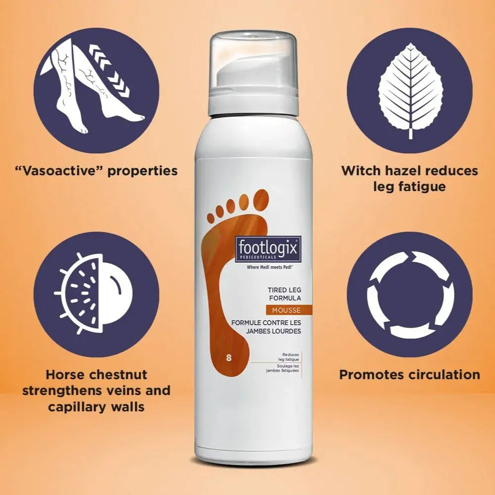 Footlogix Tired Legs Formula 8 - 125 ml Footlogix met Witch hazel 